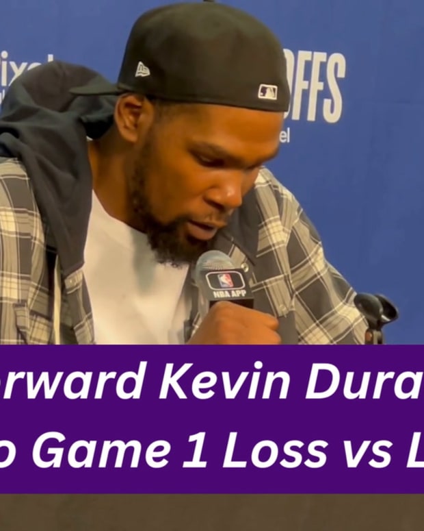 Phoenix Suns Forward Kevin Durant Reacts to Game 1 Loss vs Los Angeles Clippers